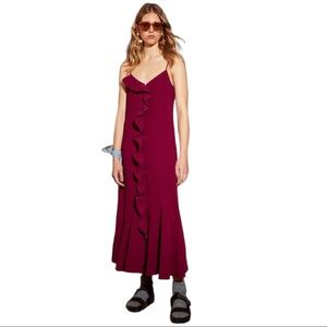 Revolve Hofmann Copenhagen ROSINE DRESS WILD BERRY size 38 NWT